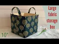 how to sew large fabric storage boxes fabric boxes fabric storage tutorial fabric baskets tutorial