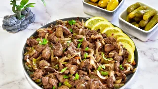 كبدة الدجاج ب الذ تتبيله مع ساندوش كبده جدا شهي Chicken Liver 