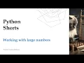 Python Shorts working with large numbers