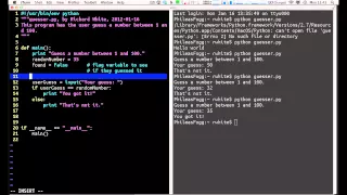 Writing a Python Program - Simple Workflow