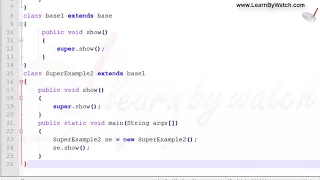 What is Super keyword Example2 Learn JAVA with Practical Examples Vineet Agrawal