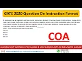 GATE 2020 Question On Instruction Format Computer Architecture COA