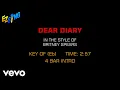 Download Lagu Britney Spears - Dear Diary (Karaoke EZ Sing)