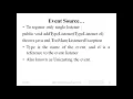 OBJECT ORIENTED DESIGN PROGRAMMING KTU MODULE5 EventHandling PART1 SUMA SG