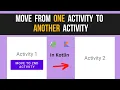 How to move from one activity to another activity in android on button click android studio