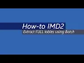 How-To IMD2 Batch open caption