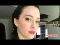 Kat Dennings Hosiery Legwear Tights Swimwear Sheer Style Bodysuit Mini Skirt