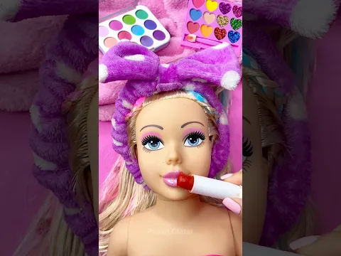 ASMR Satisfying with Unboxing & Review Makeup Set Pink Sounds Video strawberry