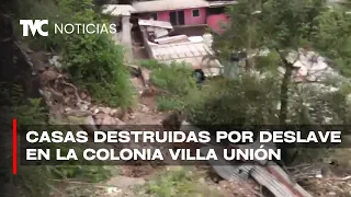 AMDC gestionará alquiler temporal para seis familias afectadas por derrumbes en la Col.Villa Unión