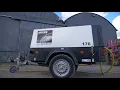 Applied 140 Litre Blast Machine In Action Blasting A Trailer