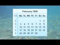 February 1986 Calendar