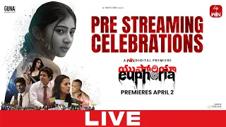 Euphoria ETV Win Pre Streaming Celebrations LIVE | Gunasekhar | Bhumika Chawla |Vignesh | Sara Arjun