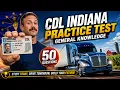 CDL Indiana Practice Test 2026 50 General Knowledge Questions with Answers