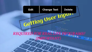 Python tutorials for beginners episode 4 Getting User Input