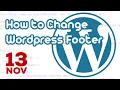 How to change Wordpress footer text with simple JavaScript codes