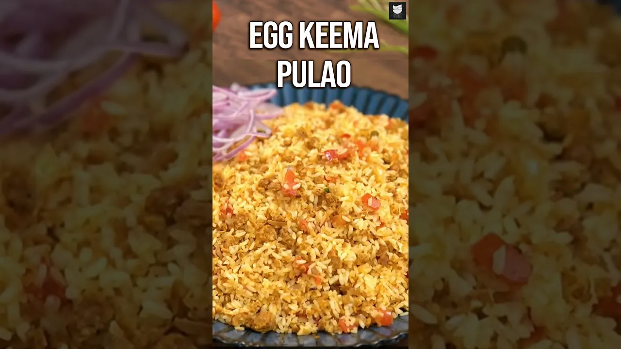 Egg Keema Pulao Recipe   How To Make Egg Bhurji Rice   Anda Pulao   Egg Rice Recipe