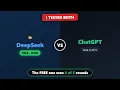 DeepSeek vs ChatGPT 2026 I Tested Both One Clearly Won
