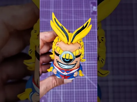 Custom juguete Minion como All Might de Boku No Hero.