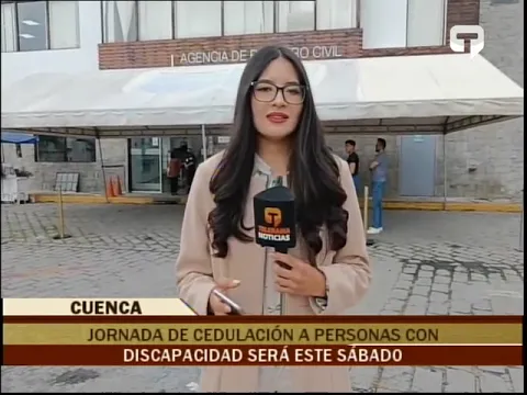 Jornada de cedulación a personas con discapacidad será este sábado