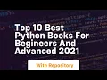 Top 10 best python books for begineers and advanced 2021