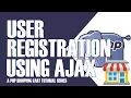 PART 6 CREATING USER REGISTRATION PAGE USING PHP SHOPPING CART TUTORIALS