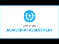 Javascript LinkedIn Assessment with all Answers and Badge in End