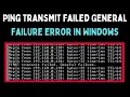 How to Fix Ping Transmit Failed General Failure Error in Windows 11