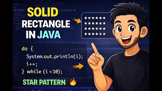 Solid Rectangle Pattern in Java Star Pattern Using Nested Loops
