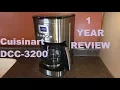 Cuisinart DCC-3200 Coffee Maker 1 Year Review