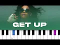 Download Lagu Ciara - Get Up (piano tutorial)