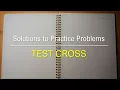 Solutions to Practice Problems Test Cross