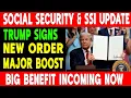 Trump Signs New Order - Major Boost for Social Security SSI Recipients