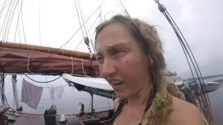 Episode 239 – Trip to Maine Day 8 Edge of a Storm on the Neuse River –  Life on a Sailboat Day 140