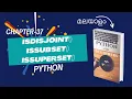 Set Methods isdisjoint issubset issuperset Chapter-37 Malayalam Python Tutorial