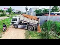 Lagu Wonderful Start Project Landfill by Expert Skill Driver Dozer KOMATSU D20P Pushing SoilRock \u00265TTruck