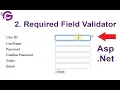 Part 2 Required Field Validator in ASP NET Web Forms