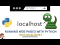 Running web page in python with http server
