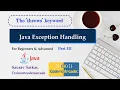 Java Exception Handling Part 3 The throws Keyword