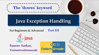 Java Exception Handling Part 3 The throws Keyword