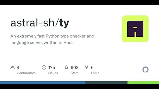 GitHub - astral- An extremely fast Python type checker and language server written in Rust