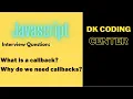 Callback Function Why do We need to Callback JavaScript Interview Question