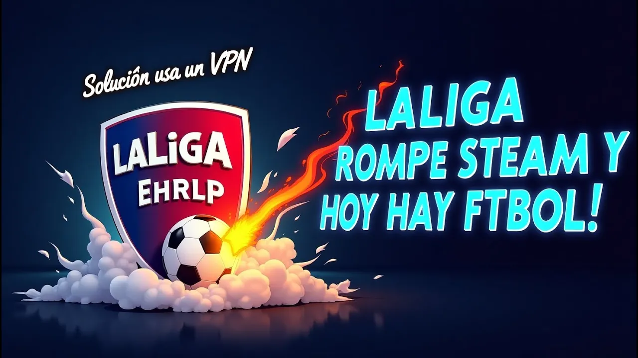 đšÂĄLaLiga Rompe Steam y Hoy Hay FĂștbol! SoluciĂłn usar una VPN âœđ„