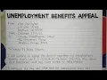 How To Write An Unemployment Benefits Appeal Letter Step by Step Guide Writing Practices