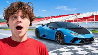 Taking My Lamborghini To Race Track! *ALMOST CRASHED*