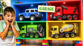 Car Garage Adventure with Darius and how to be helpful at home