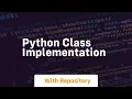python class implementation