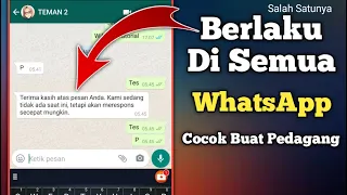 Download 2 CARA MEMBUAT PESAN OTOMATIS DI WHATSAPP - TERBARU 2020🔥 MP3