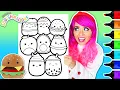 Coloring Squishmallows Food Plushies Cute Satisfying Coloring Page Ohuhu Art Markers