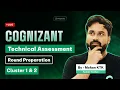 Cognizant Technical Assessment Round Preparation Cluster 1 Cluster 2