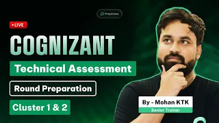 Cognizant Technical Assessment Round Preparation Cluster 1 Cluster 2